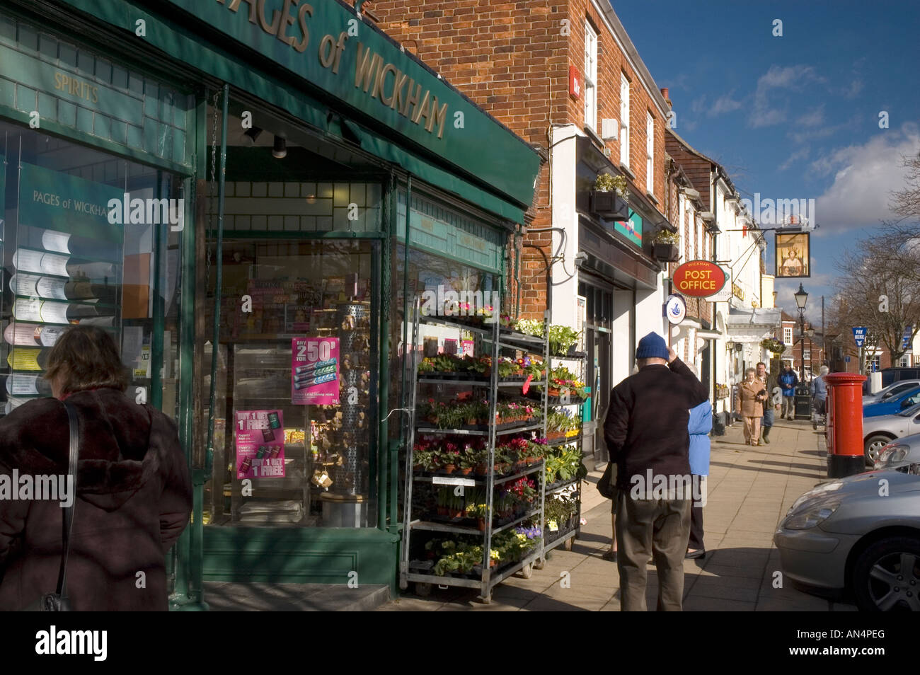 Wickham Village Square and Shops in Hampshire England UK Stock Photo Alamy
