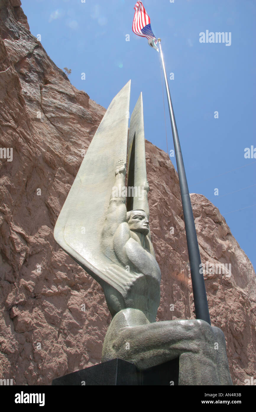 Hoover Dam Statue High Resolution Stock Photography and Images Alamy