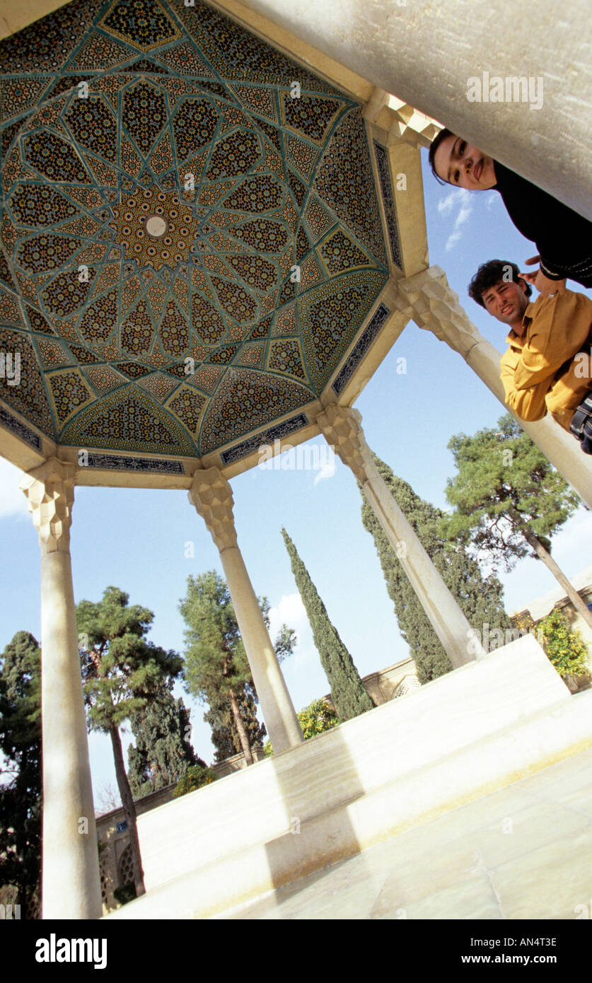 Visitors at the Tomb of Hafez in Shiraz Iran Stock Photo - Alamy