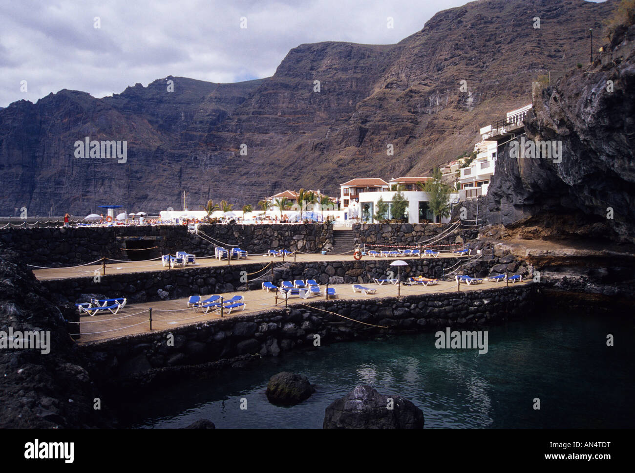Los Gigantes cliff TENERIFE ISLAND Canary Islands SPAIN Stock Photo