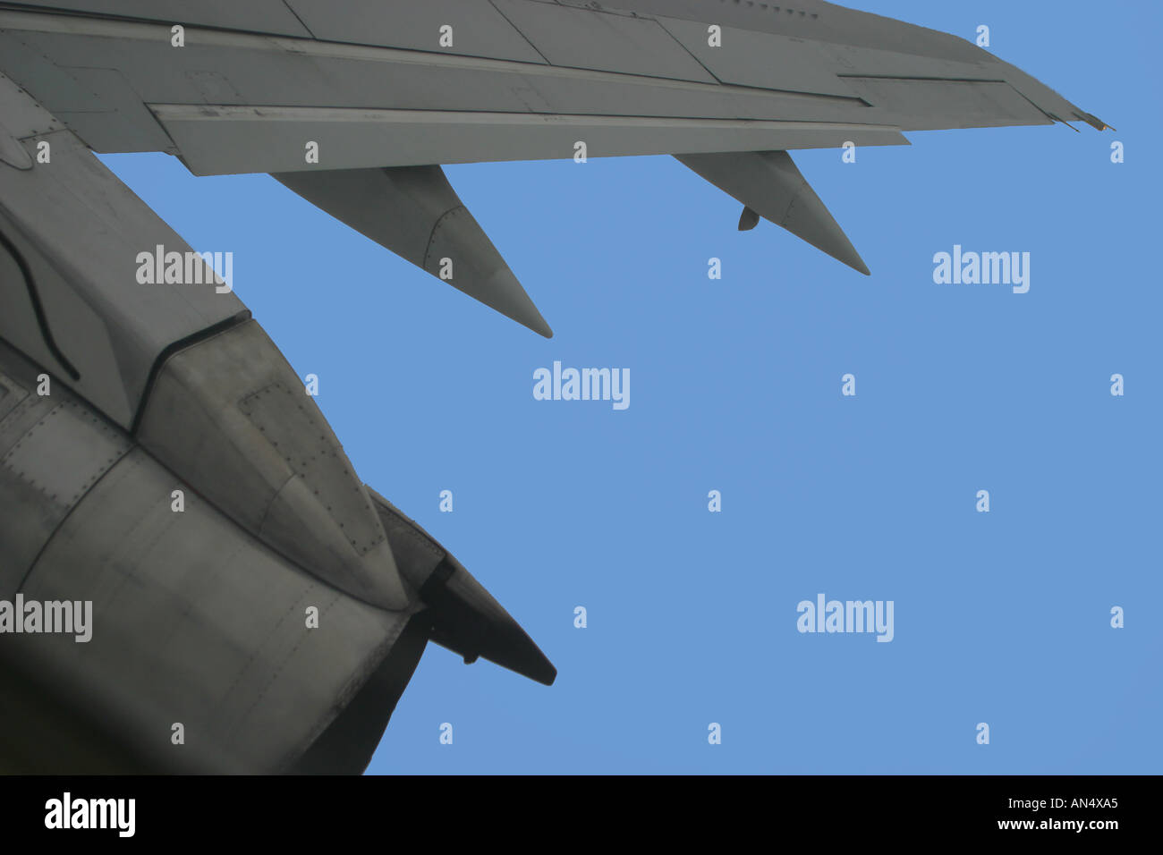 View from the airplane window Stock Photo