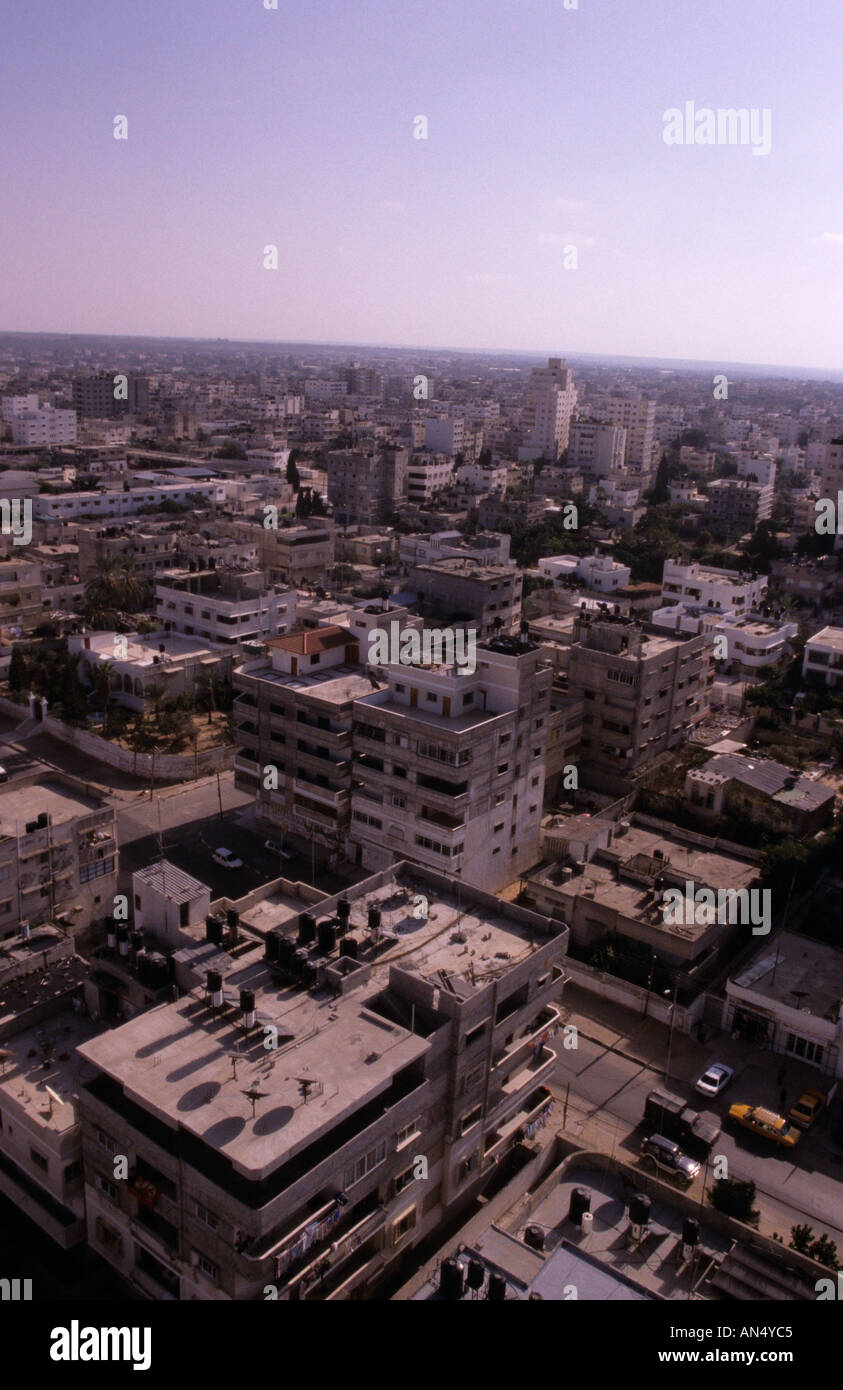An Aerial View Of Gaza City Stock Photo Alamy