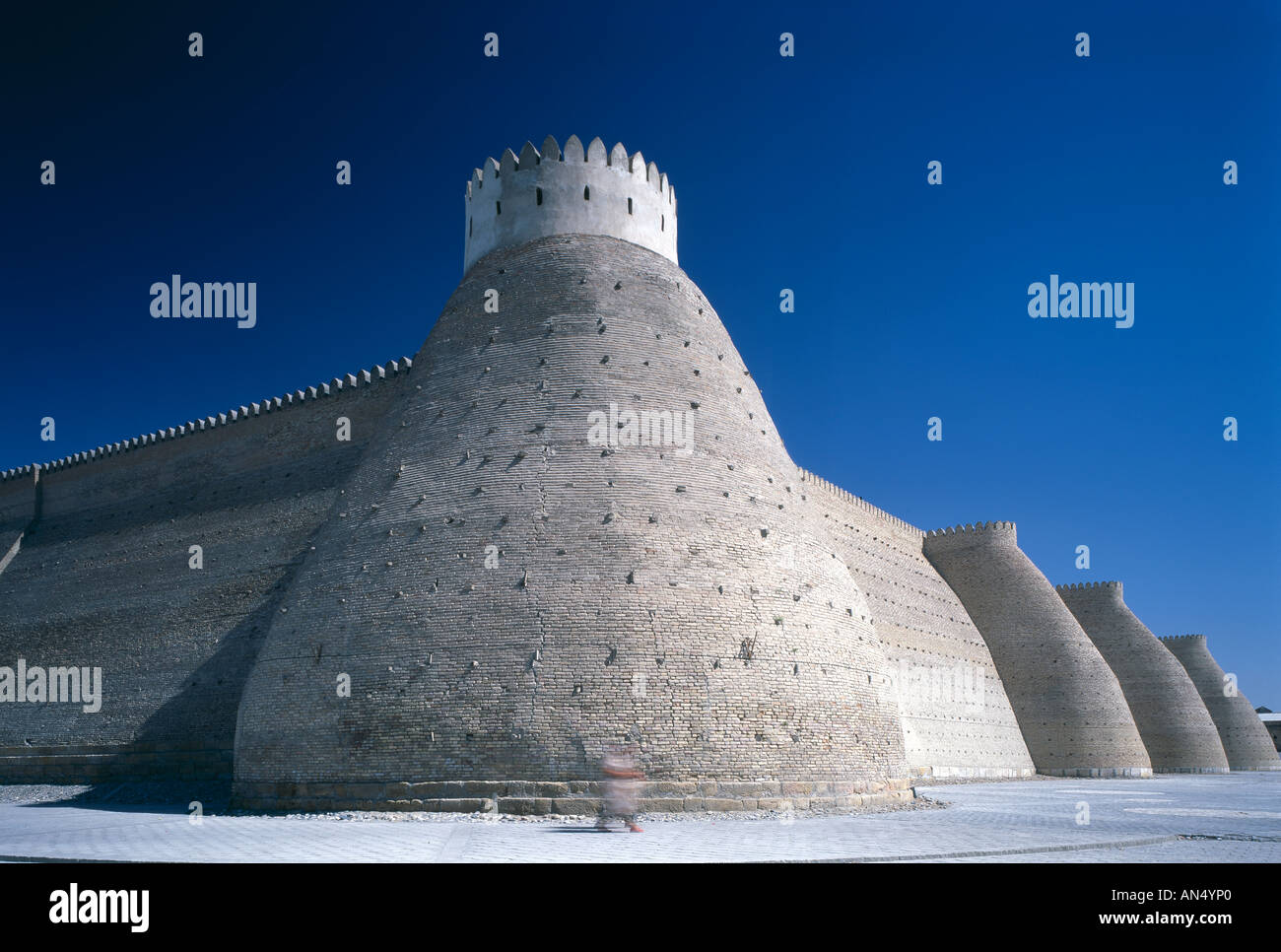 The Ark, Bukhara. Destroyed 1220 and subsequently rebuilt. Stock Photo