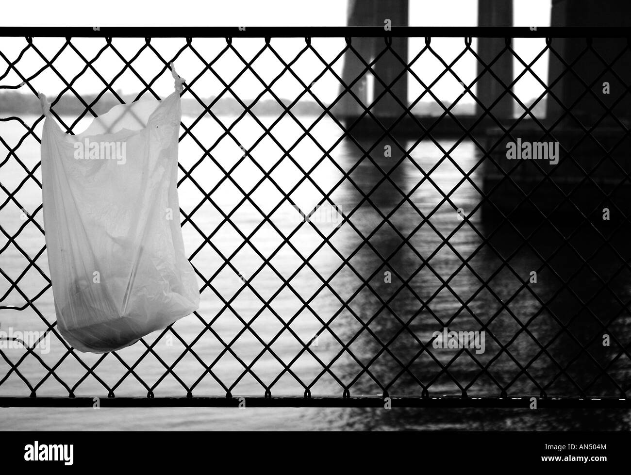 Trash bag Black and White Stock Photos & Images Alamy