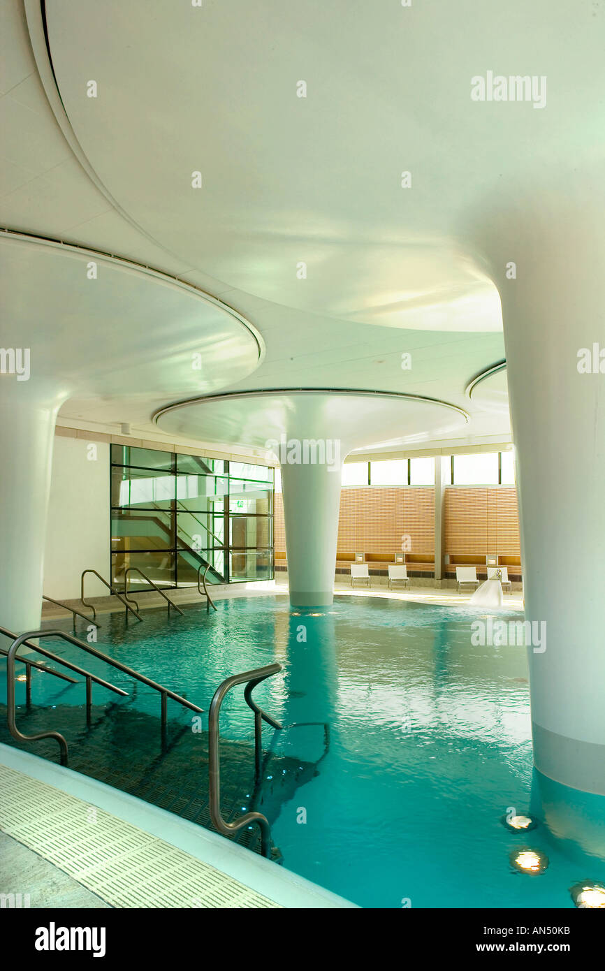 Therm' Bath Spa, 2006. Internal swimming pool with structural funnels