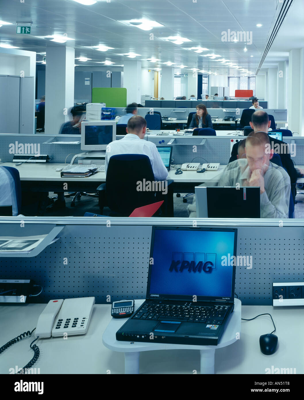 KPMG Offices, Manchester. Interior. Architect GMW Stock Photo Alamy