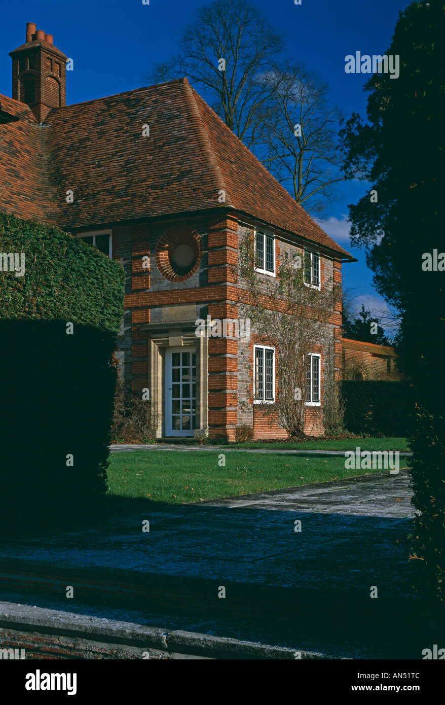 Folly Farm, Sulhampstead, Berkshire, England, 1906 - 1912. Architect: Sir Edwin Lutyens Stock Photo