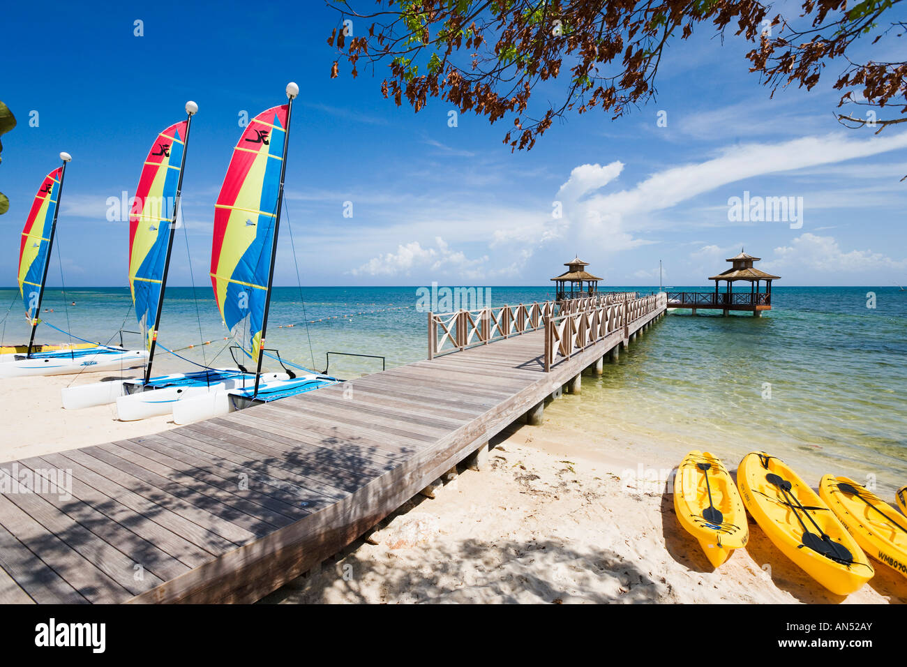Beach outside Royal Decameron Hotel, Montego Bay, North Coast, Jamaica