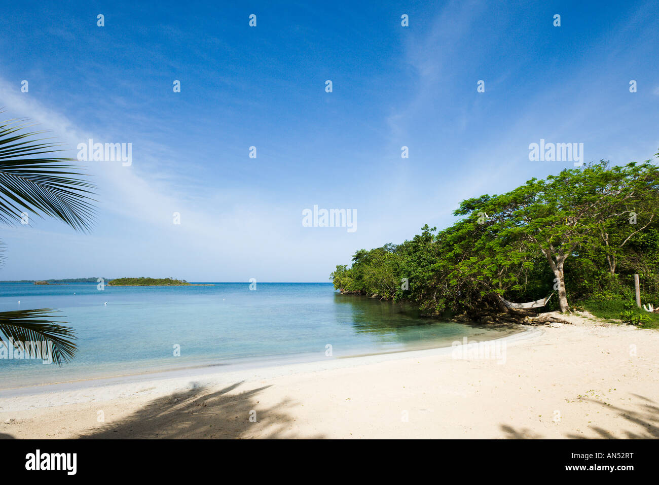 Half Moon Bay Beach, near Negril, Jamaica, Caribbean, West Indies Stock Photo