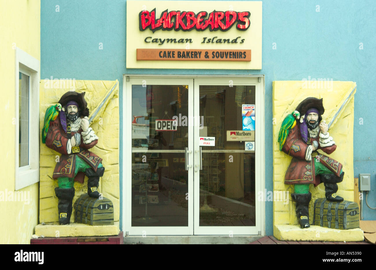 Blackbeards pirate shop in in the Grand Cayman Islands Stock