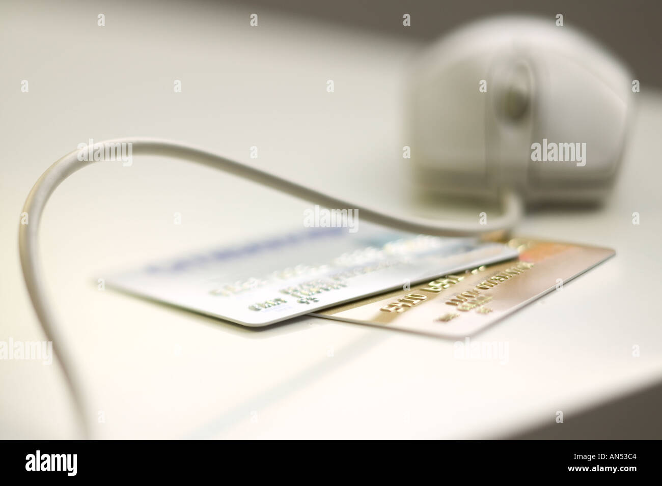 Computer mouse and credit cards Stock Photo Alamy