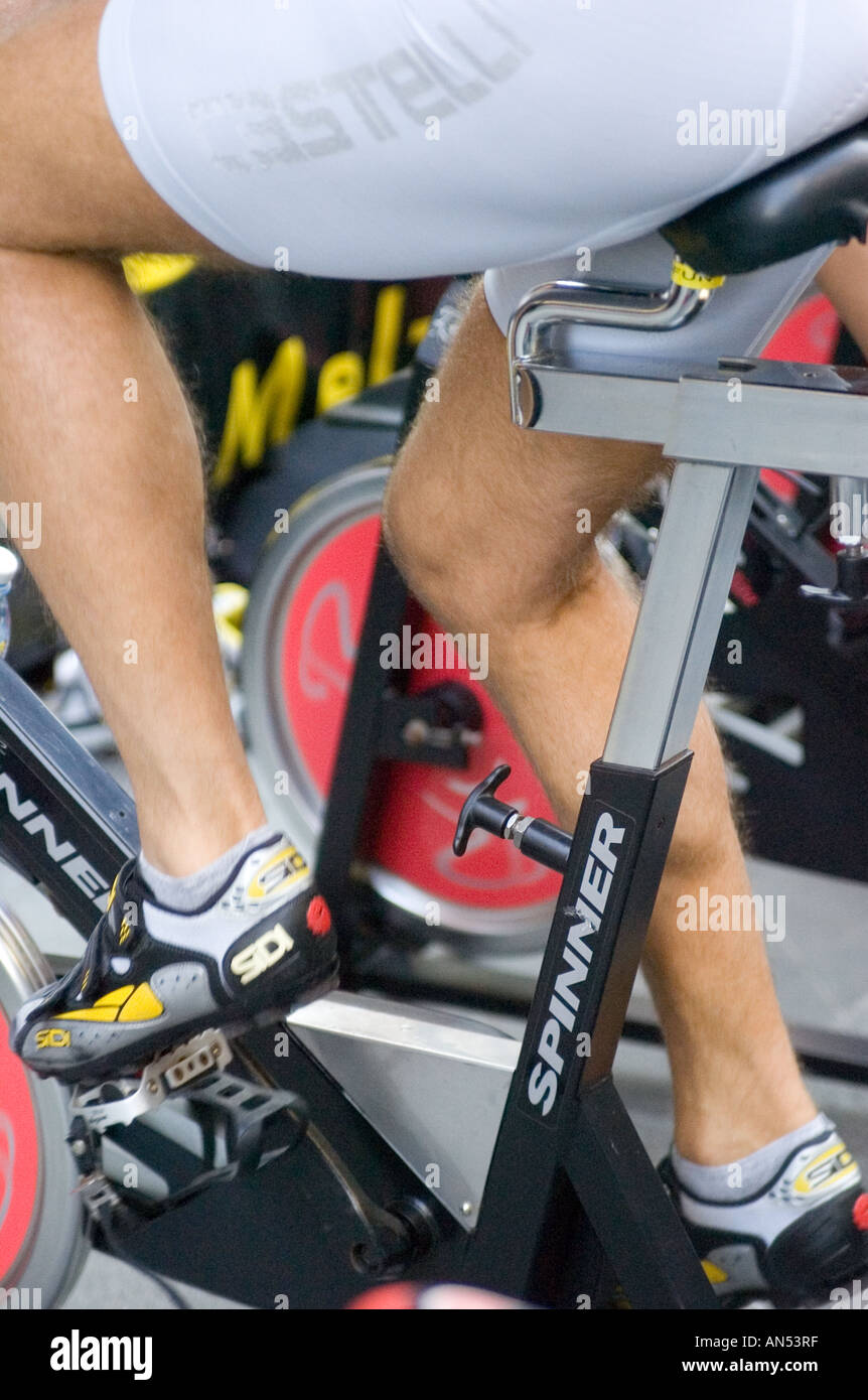 detail of legs of spinning man Stock Photo Alamy