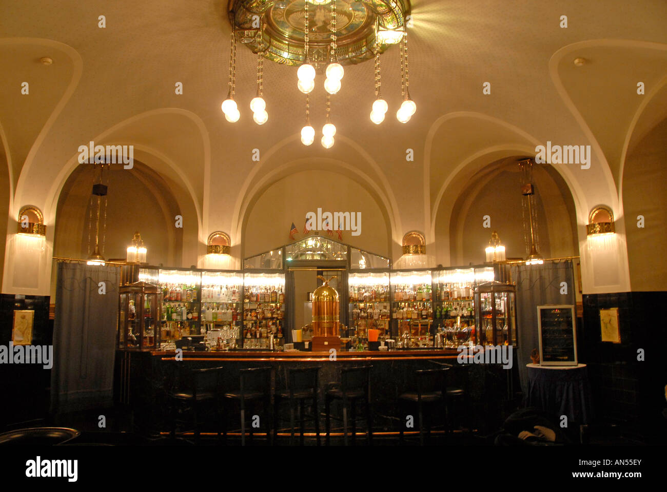 The American Bar in Obecni Dum in the basement of the Municipal House ...