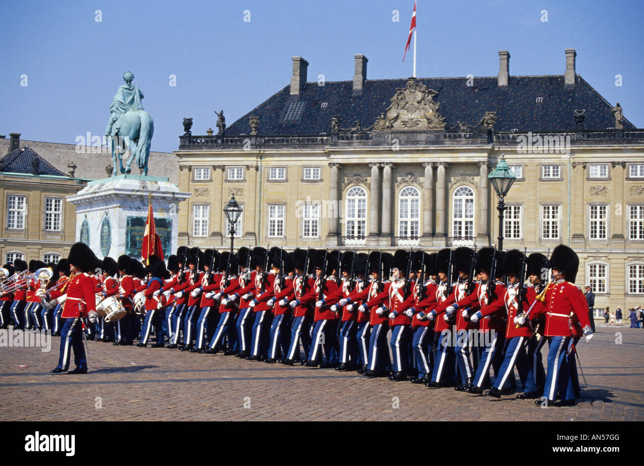 Royal Guard in Palace COPENHAGEN Denmark Stock Photo Alamy