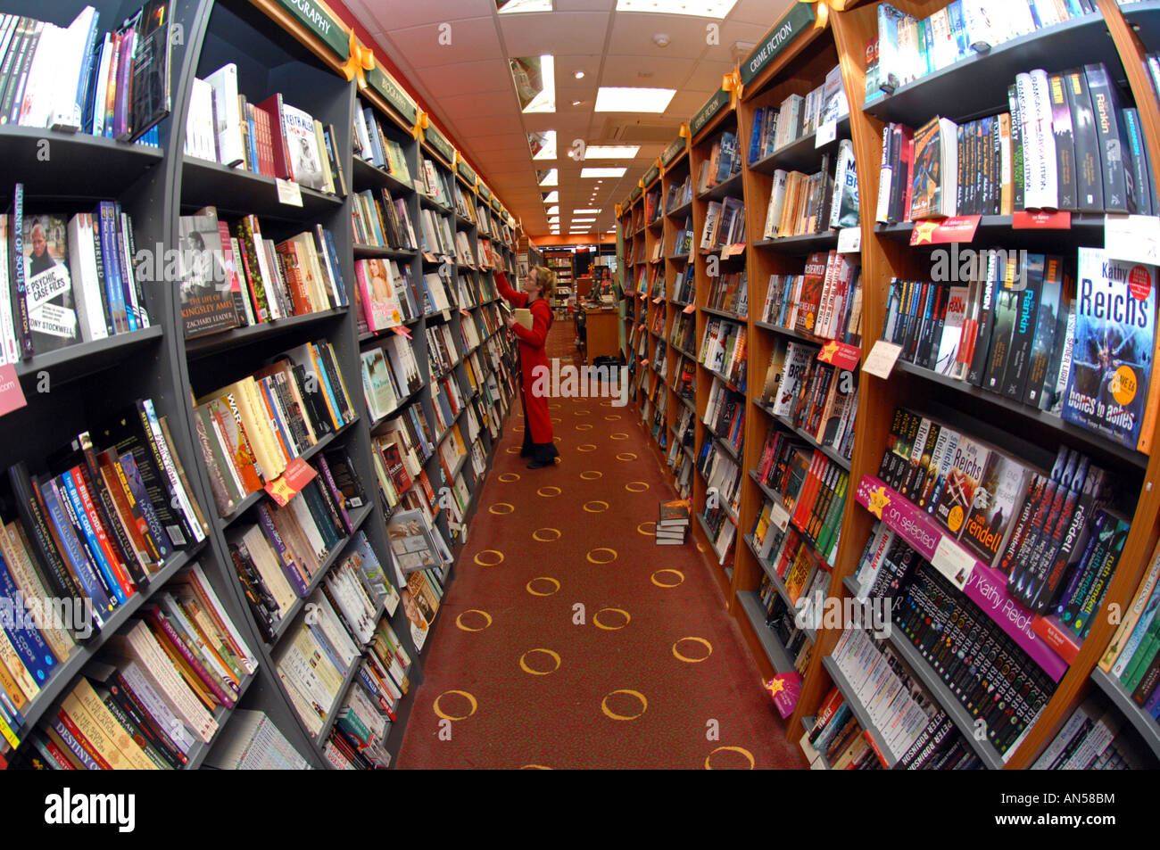 Waterstone’s bookshop, Britain, UK Stock Photo - Alamy