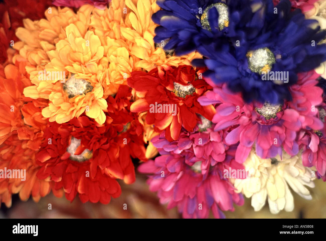 Artificial Flowers Stock Photo
