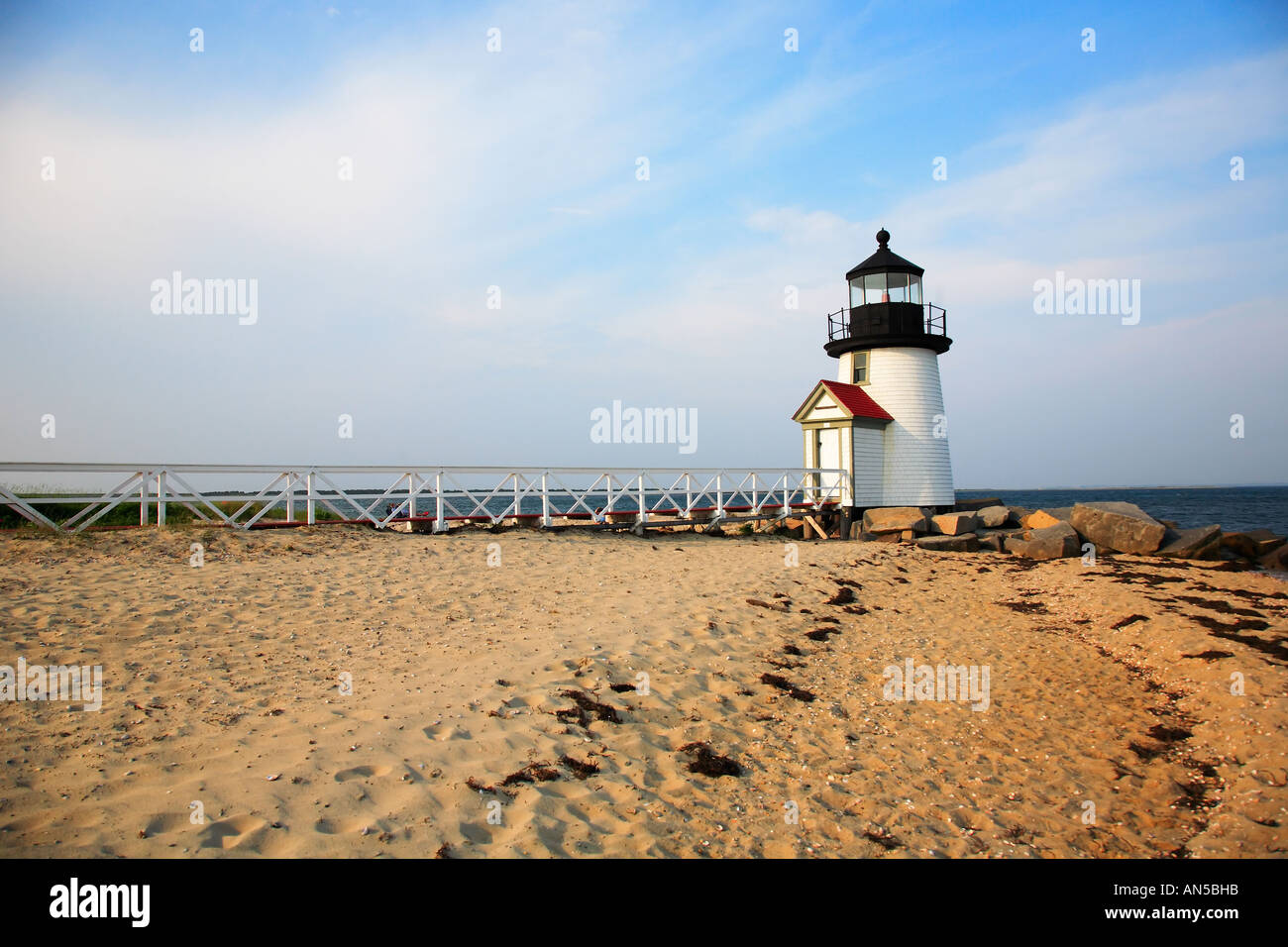 Brant Point Lighthouse Nantucket Stock Photo