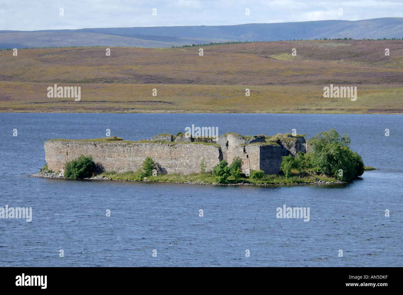 Lochindorb Island Castle, on Dava Moor, Grantown on Spey. Once home of