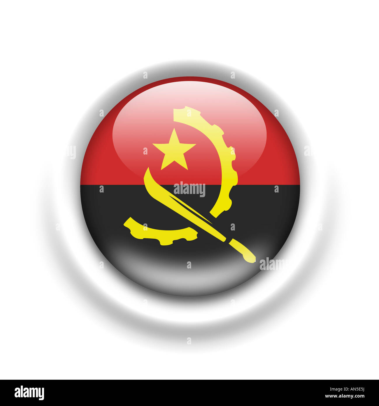 Angola flag Cut Out Stock Images & Pictures - Alamy