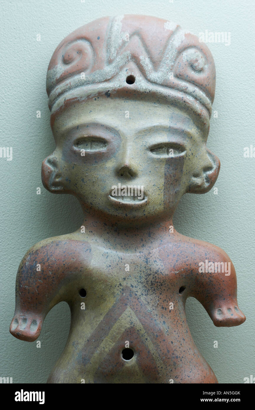 Tlatilco pre-columbian ceramic figure. Mexico. Stock Photo
