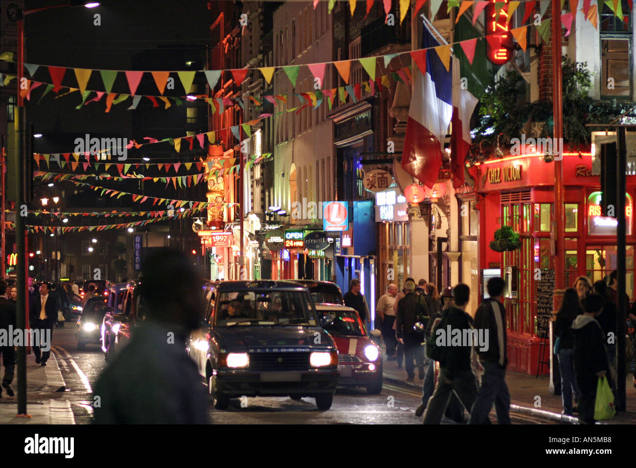 West End nightlife in London UK Stock Photo