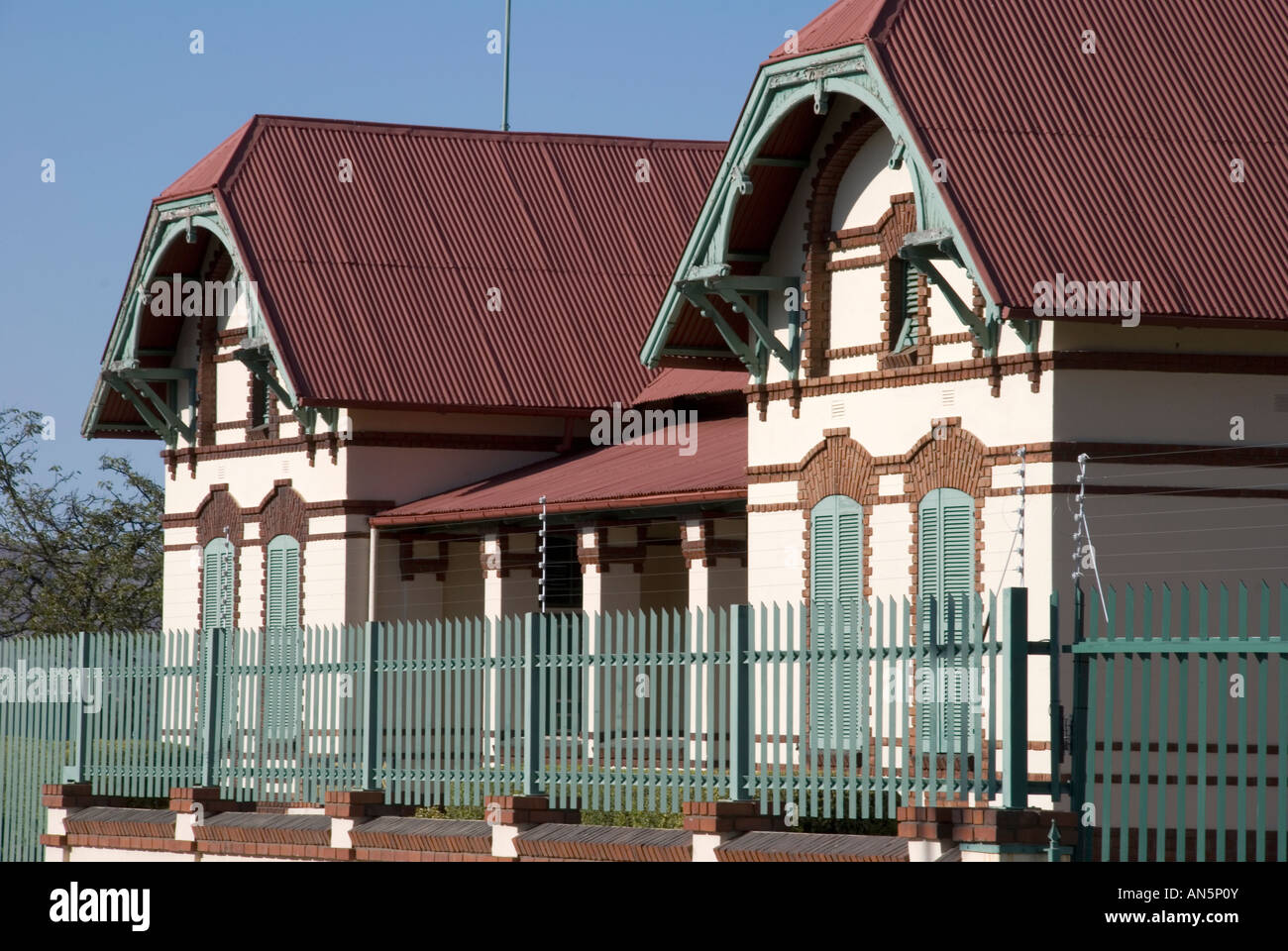 officers' house, Windhoek, namibia Stock Photo