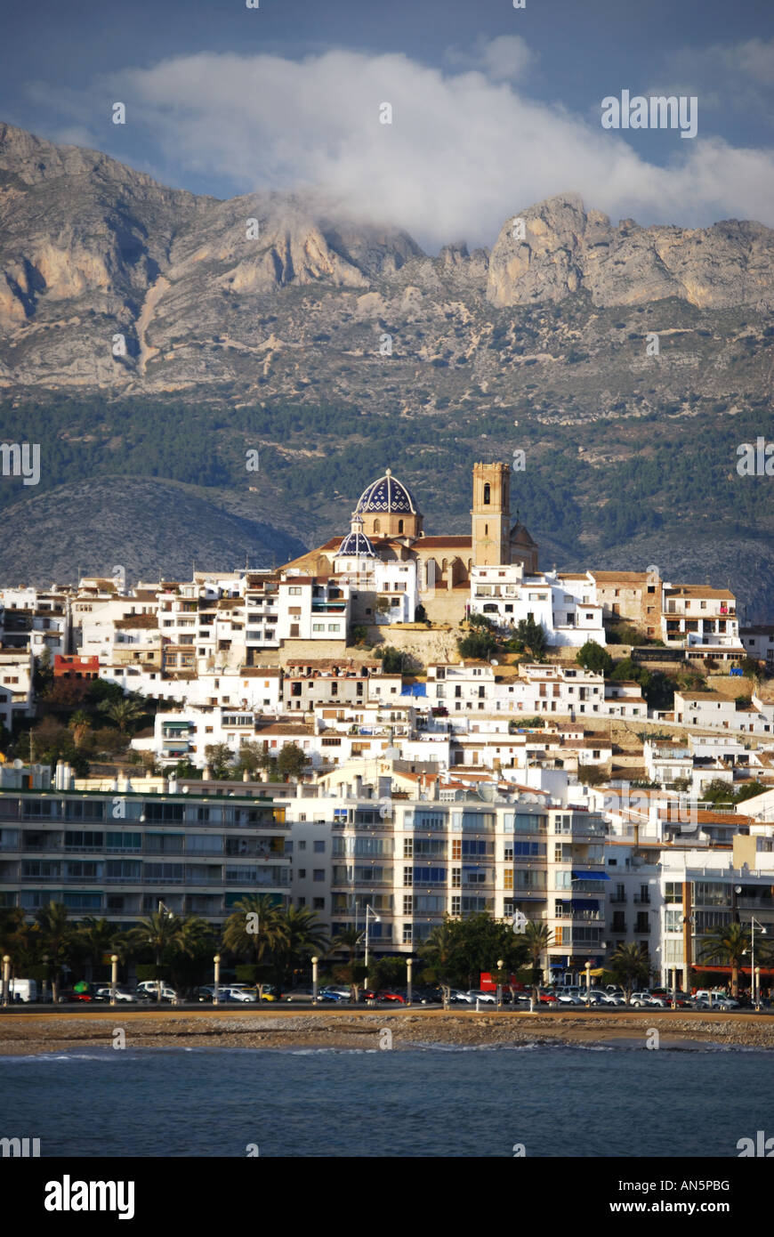 Altea hilltop village, Costa Blanca, Alicante Province, Spain Stock Photo