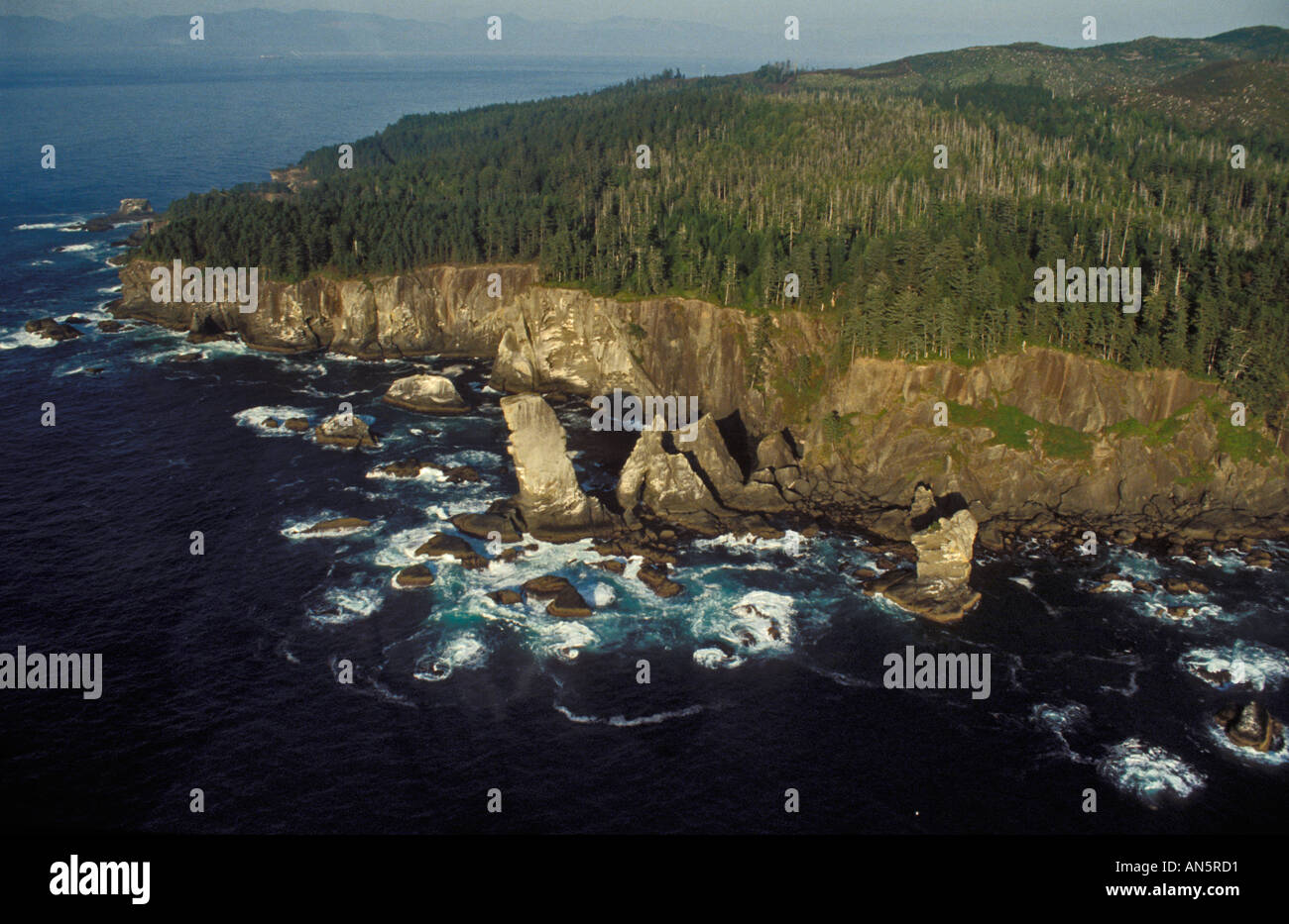 Cape Flattery the most northwestern point in the USA Makah Indian Reservation Olympic Peninsula Washington Stock Photo