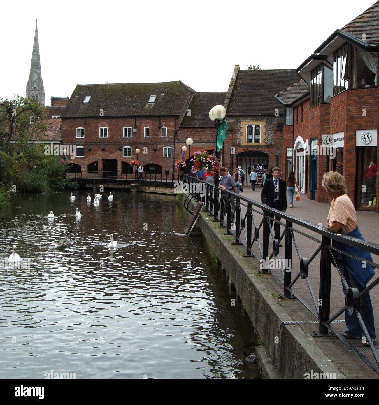 Salisbury town centre in Wiltshire southern England UK Stock Photo Alamy