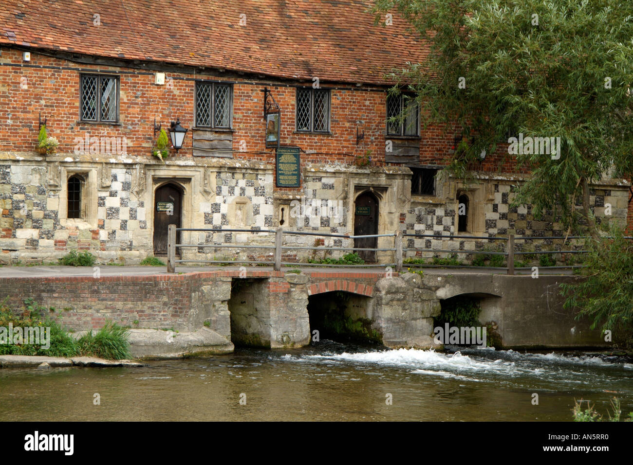 The Old Mill at West Harnham Salisbury Wiltshire England UK Stock Photo