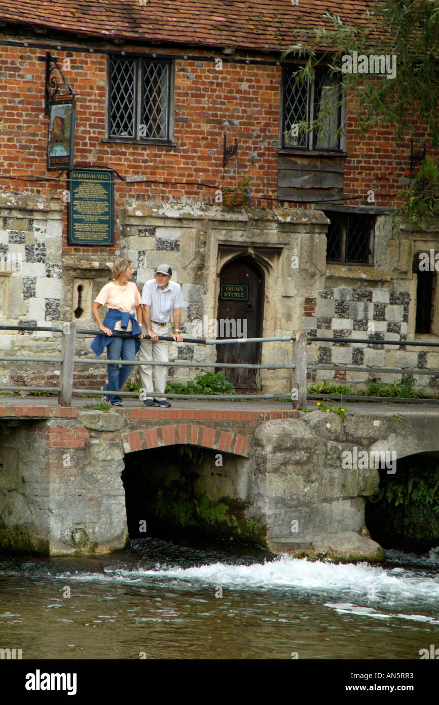 The Old Mill at West Harnham Salisbury Wiltshire England UK Stock Photo