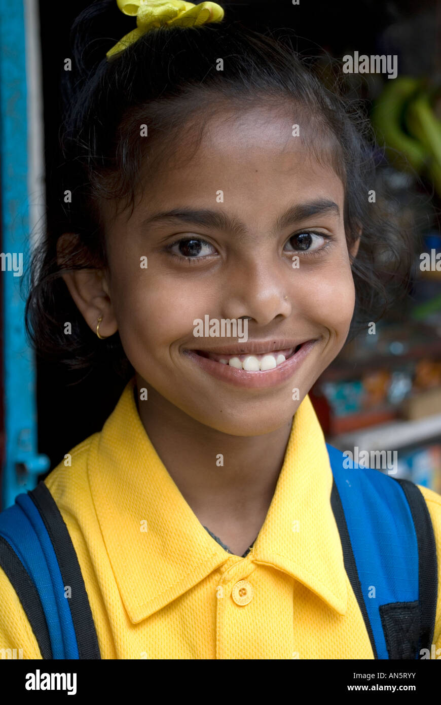 girl in gangtok, sukkim Stock Photo