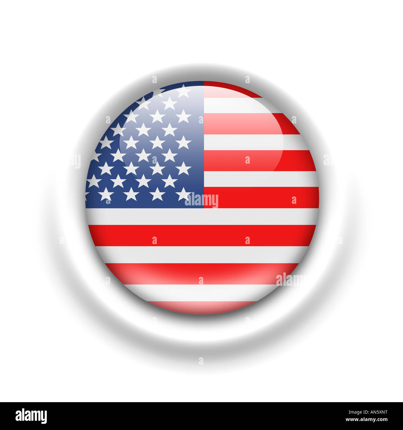 Flag of USA  - Unitet States of America US Stock Photo