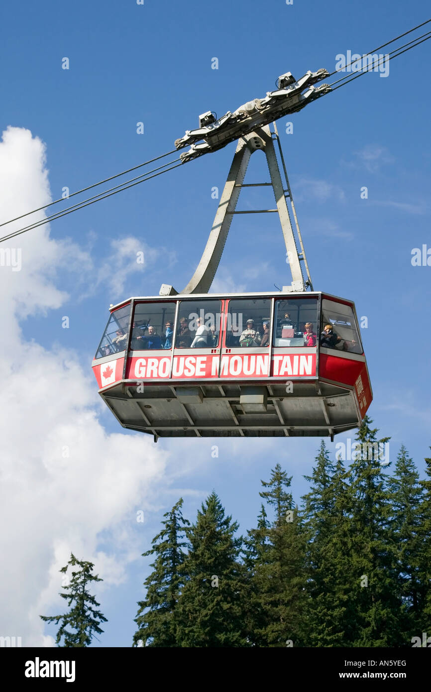 The Grouse Mountain cable car in Vancouver British Columbia Canada ...