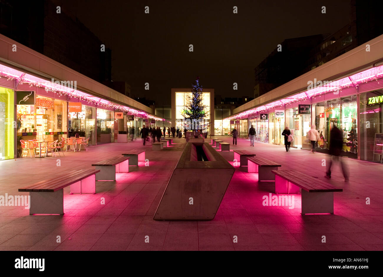 The Redeveloped Brunswick Shopping Centre London Stock Photo