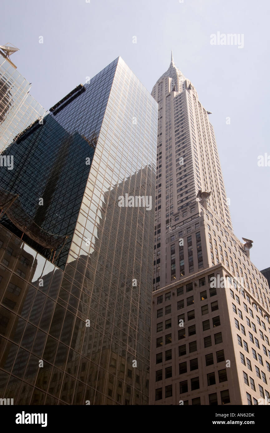 Imposing View of the Chrysler Building, New York Stock Photo