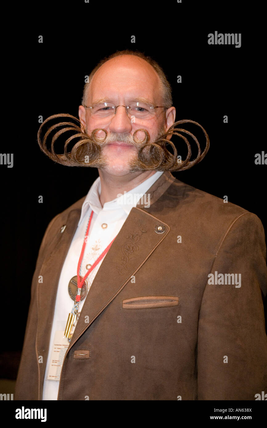 Man Handlebar Moustache Stock Photos Man Handlebar