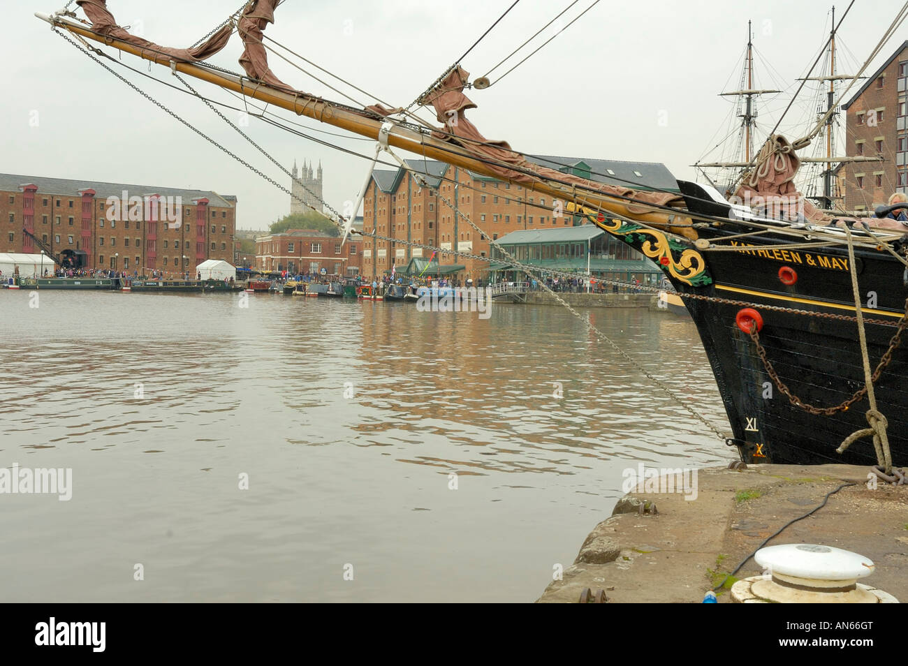 Gloucester Docks during Tall Ships Festival 2007 Stock Photo