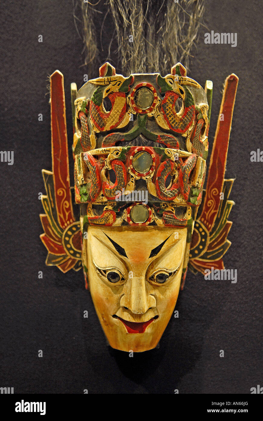 Shanghai Museum P R of China Mask collection Stock Photo