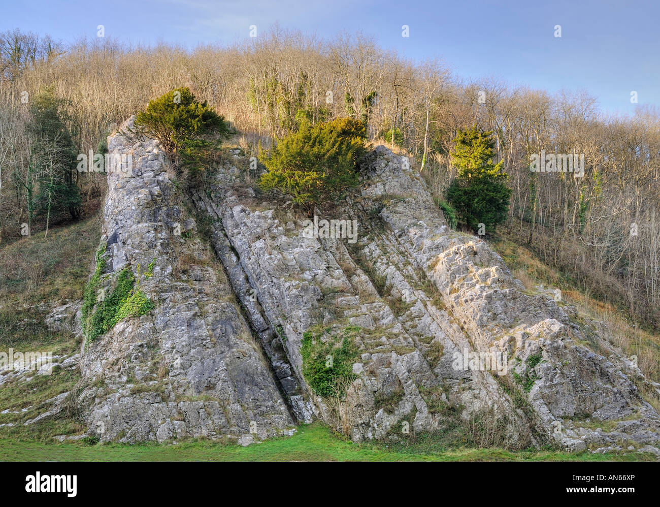 Rock Of Ages Burrington Combe Somerset Stock Photo Alamy