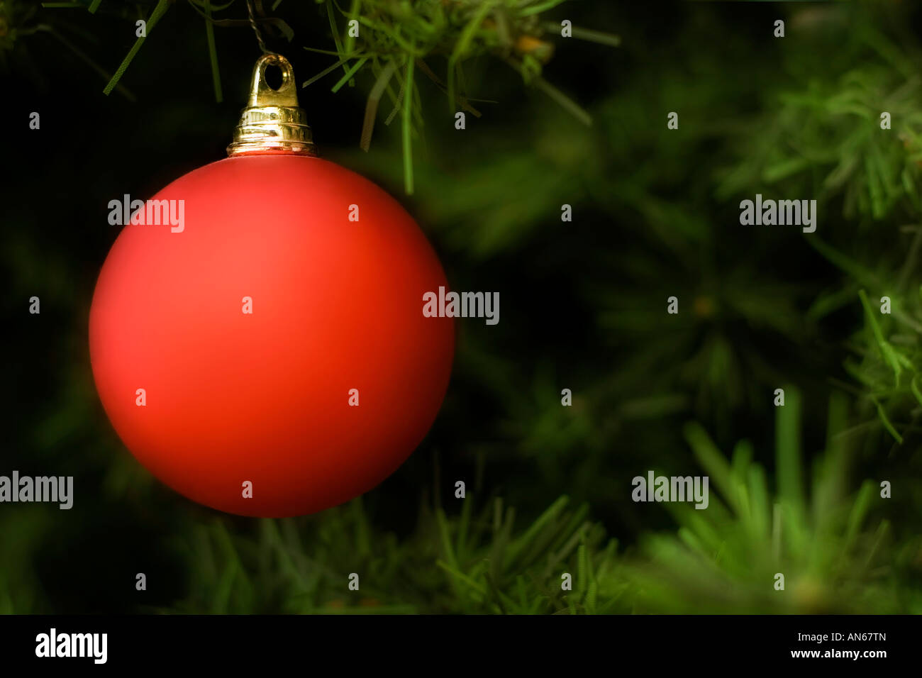 Christmas ornament hanging on a tree Stock Photo - Alamy