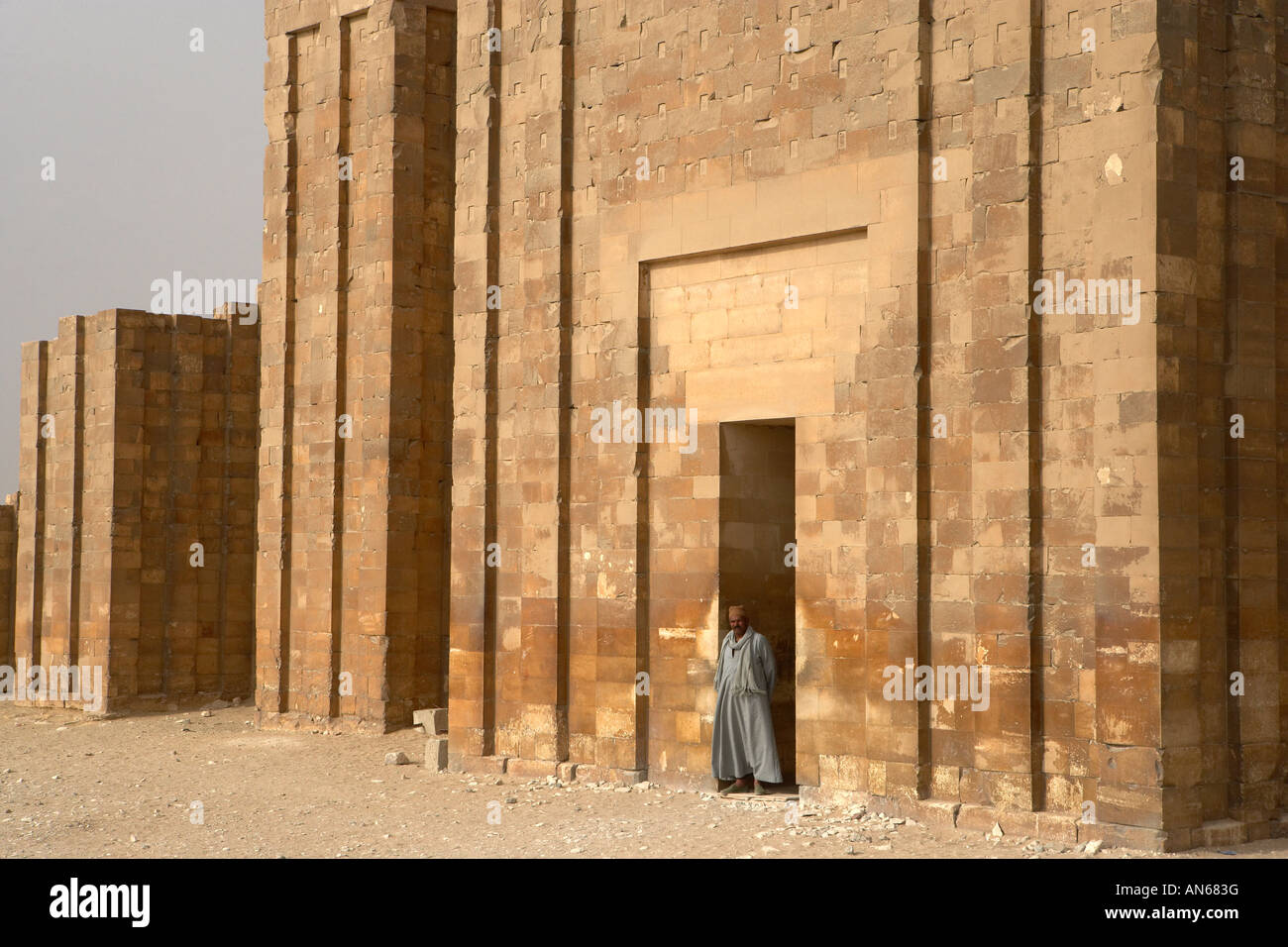 Archeological site at Saqqara Egypt Stock Photo