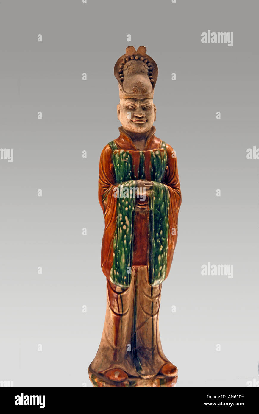 Shanghai Museum P R of China Tang Dynasty Figurine Stock Photo