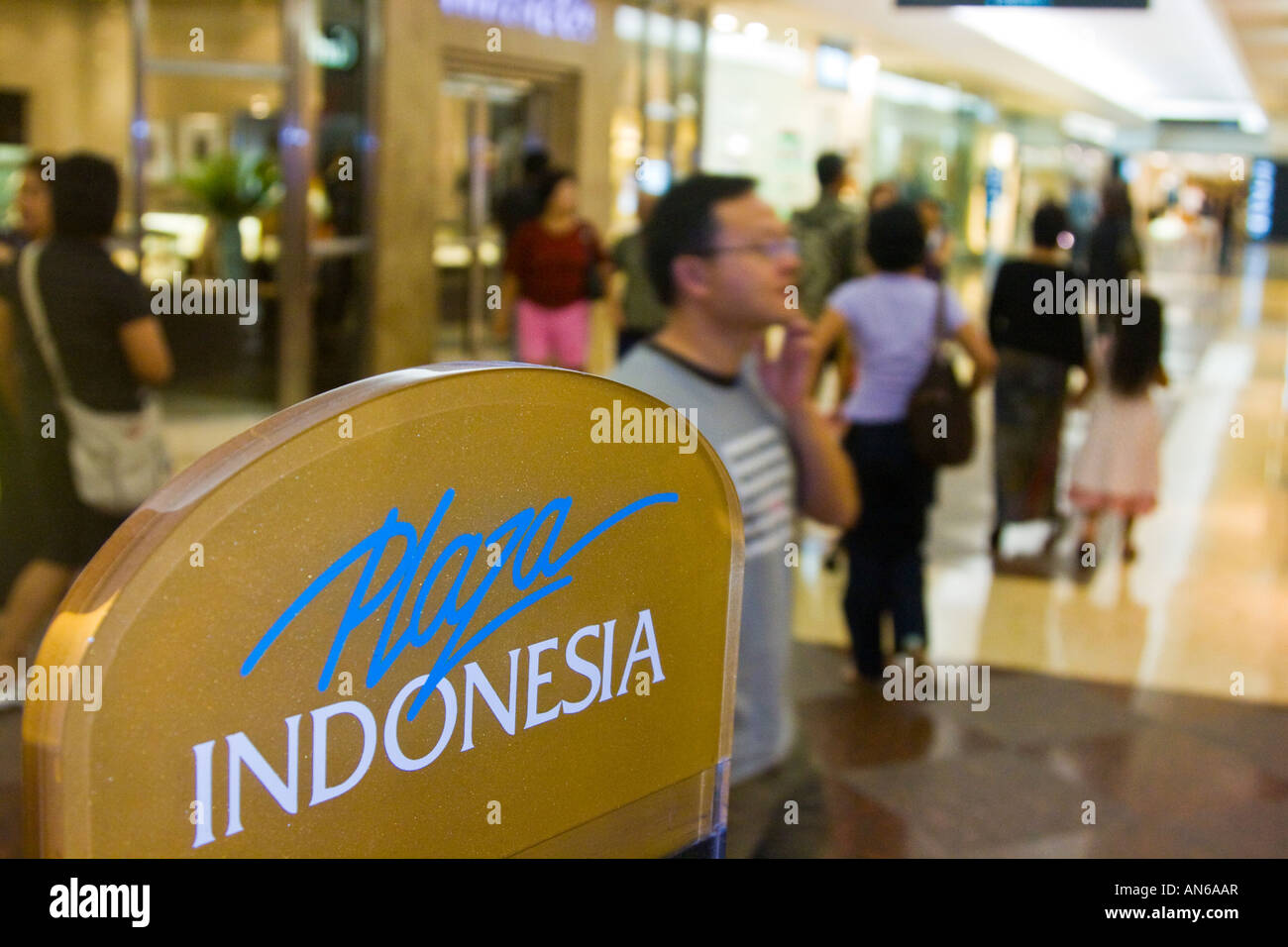 Plaza Indonesia Shopping Centre Mall Central Jakarta Indonesia Stock Photo