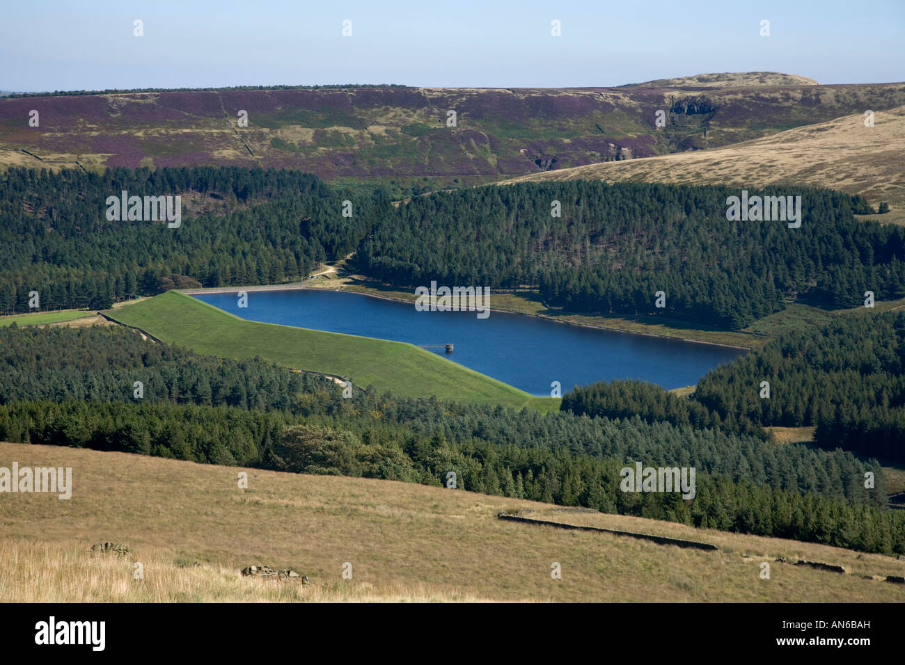 Ramsden Rocks Ramsden reservoir Peak district from Woodhead road Stock Photo - Alamy