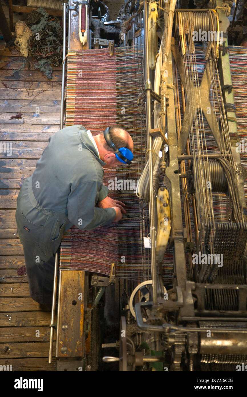 National Wool Museum Llandysul Wales weaving machine Stock Photo
