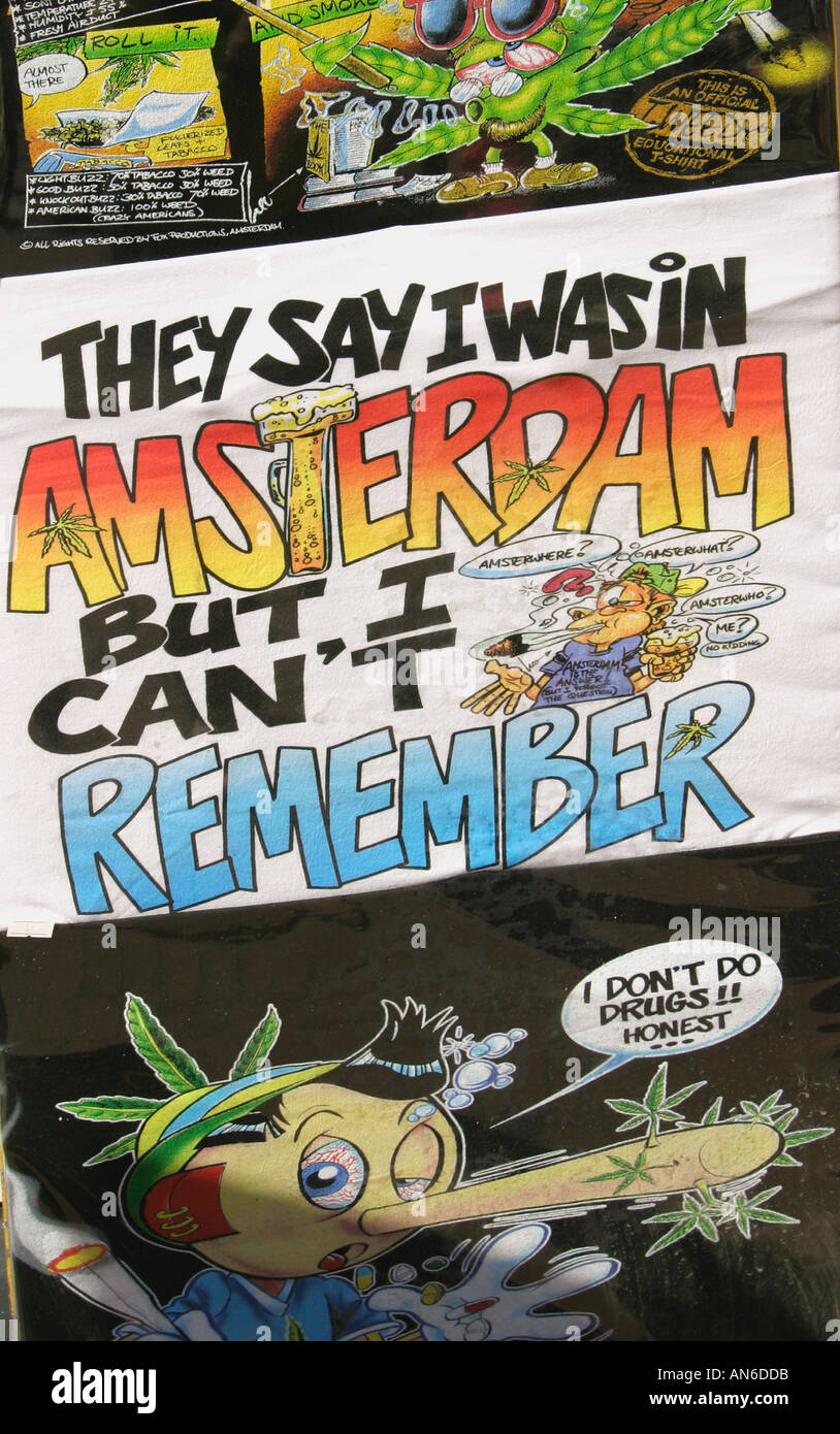 Amsterdam Holland Souvenir t shirt Stock Photo