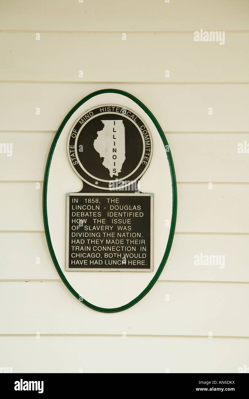 ILLINOIS Galena Humorous plaque posted on exterior of home historical