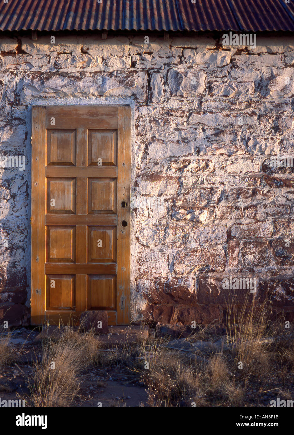 Old door in Cuervo New Mexico Stock Photo Alamy