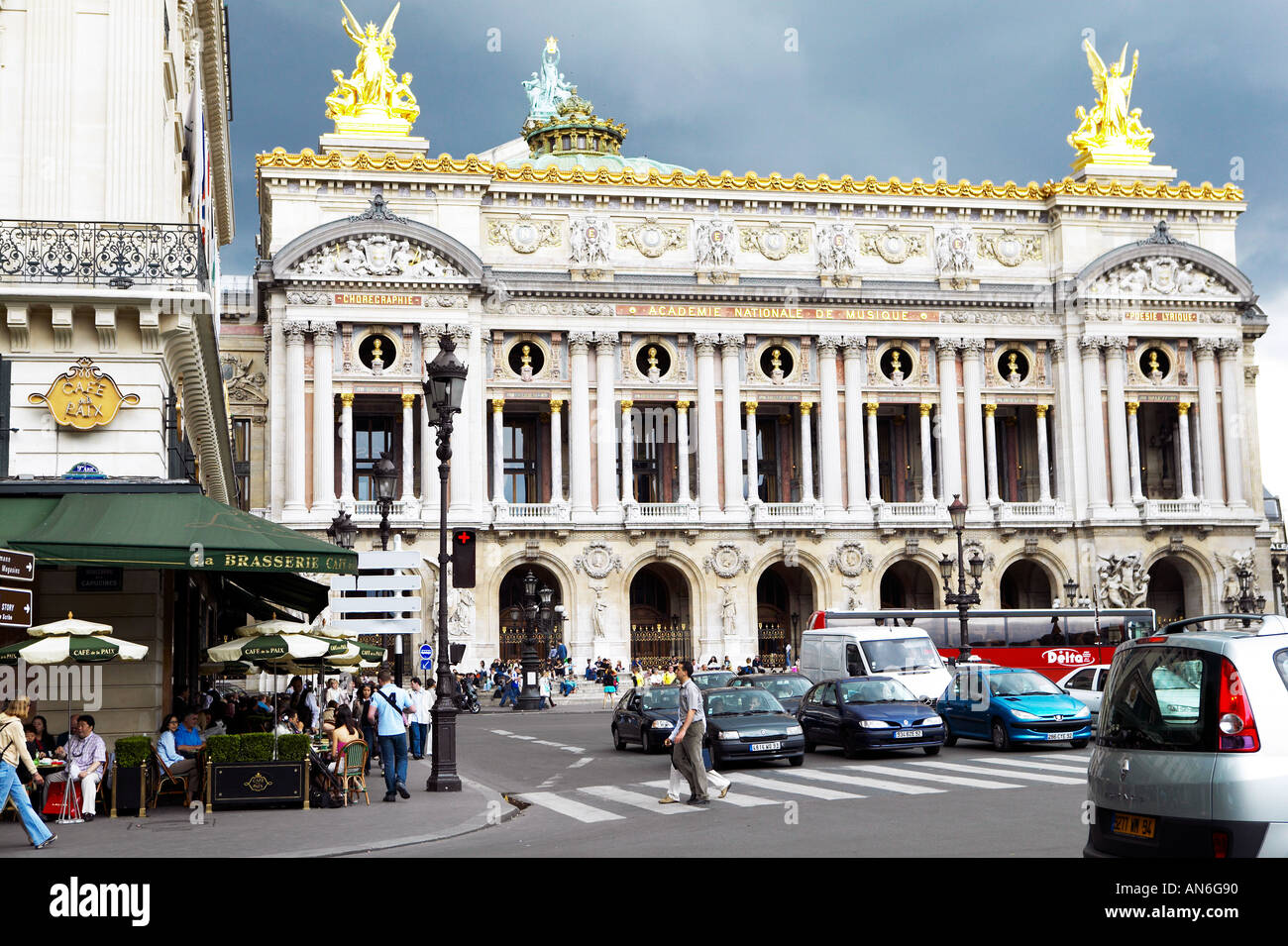 Cafe de la Paix Paris Opera house Paris France Stock Photo - Alamy